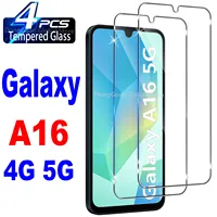 6.7 Tempered Glass For Samsung Galaxy A16 / A16 5G Screen Protector Glass Film Molle attachment Pulse oxiometer finger Paint Car