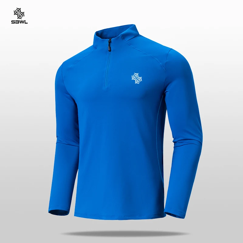 SBWL t-shirt a maniche lunghe per sport all'aria aperta da ciclismo di alta qualità da uomo per il tempo libero speed dry running fitness abbigliamento sportivo top