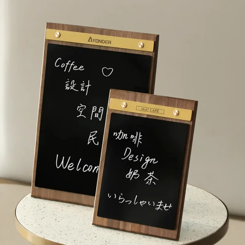 

Milk Tea Coffee Shop Handwritten Price Card Menu Display Card Message Small Blackboard Shop With Erasable Creative Desktop Card