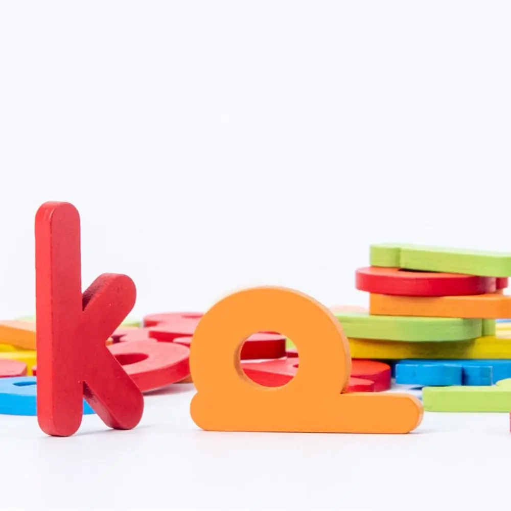 26 English Letters Wooden Word Spelling Game Pattern Spelling Practice Matching Letters Portable Early Educational