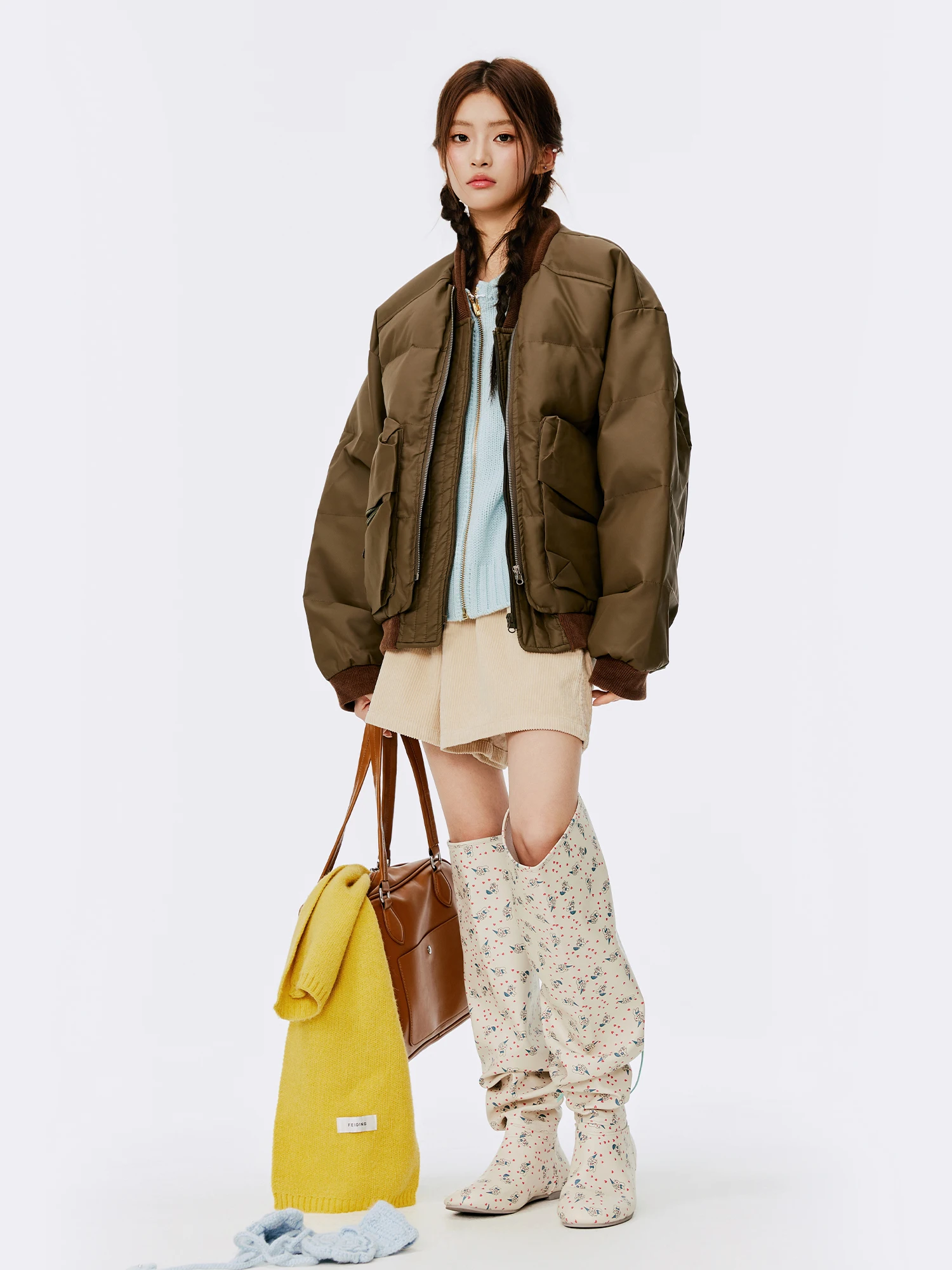 

Женская утепленная повседневная хлопковая куртка Burgenland свободного кроя с полиэстеровым наполнителем, длинными рукавами и застежкой-молнией