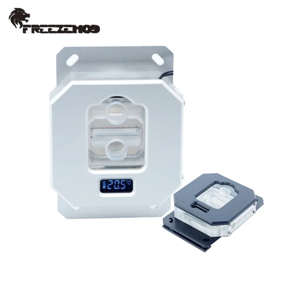 FREEZEMOD CPU Water Block LCD Temperature Display VA Screen For AMD AM2 AM3 AM4 AM5, 5V ARGB 3PIN MOBO AURA SYNC