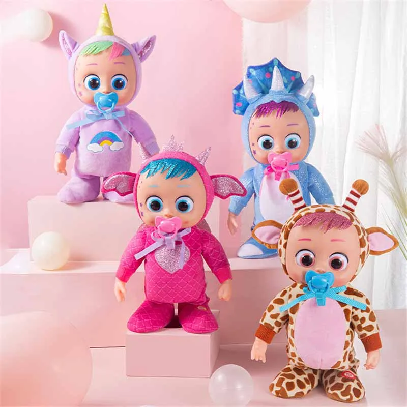 Children's Electric Simulation Cartoon Reborn Doll Toys Creative Will Cry Will Walking Singing Doll Cute Animal Play House Toys