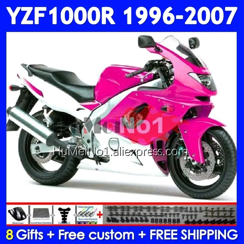 Thunderace For YAMAHA YZF 1000R Pink white YZF1000R 96 97 98 99 00 01 354No.138 YZF-1000R 2002 2003 2004 2005 2006 2007 Fairing