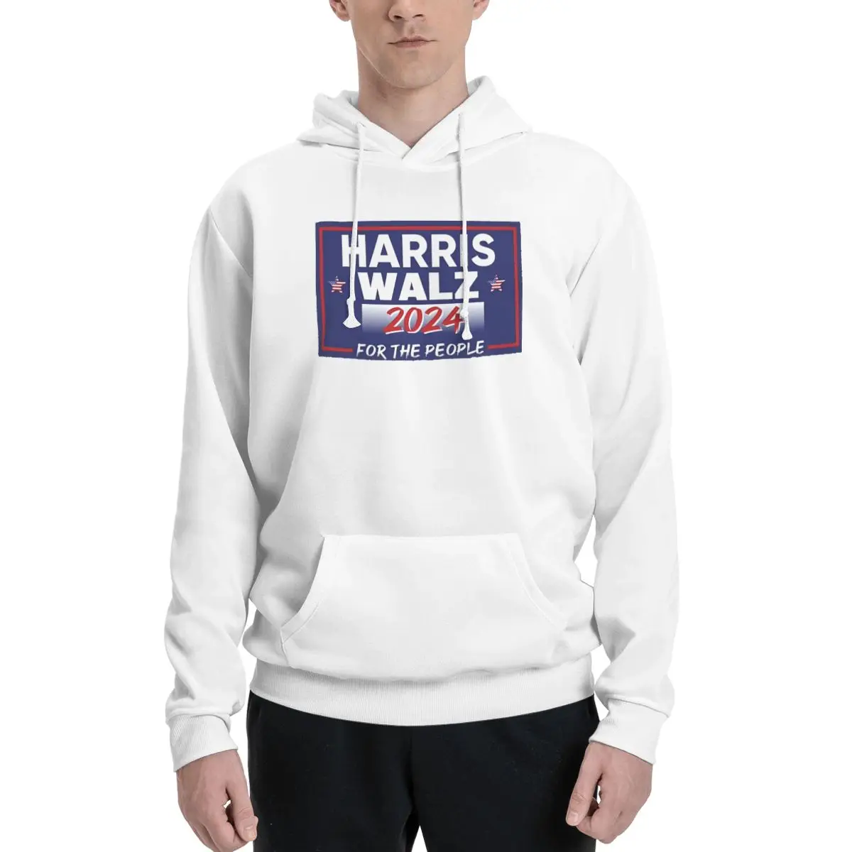 Sweat à capuche Harris Waltz pour hommes et femmes, pull à manches longues, proximité PVD, chemise à capuche Wstring avec poche Kanga, 2024