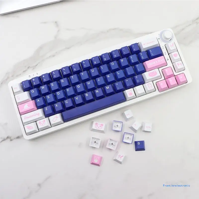 134 Keys/set Girl Theme Japanese /English PBT Dye Subbed Cherry Keycap For MX Mechanical Keyboard DropShipping