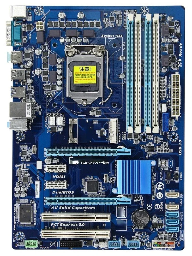 Z77 Mainboard for Gigabyte/Gigabyte GA-Z77P-D3 1155 Mainboard Support 1230 V2 3470