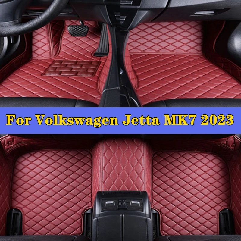 Car Foot Pads  For VW Volkswagen Jetta MK7 2023 Car Interior Accessories Protective Pad Car Floor Mats Automobile Carpet Cover