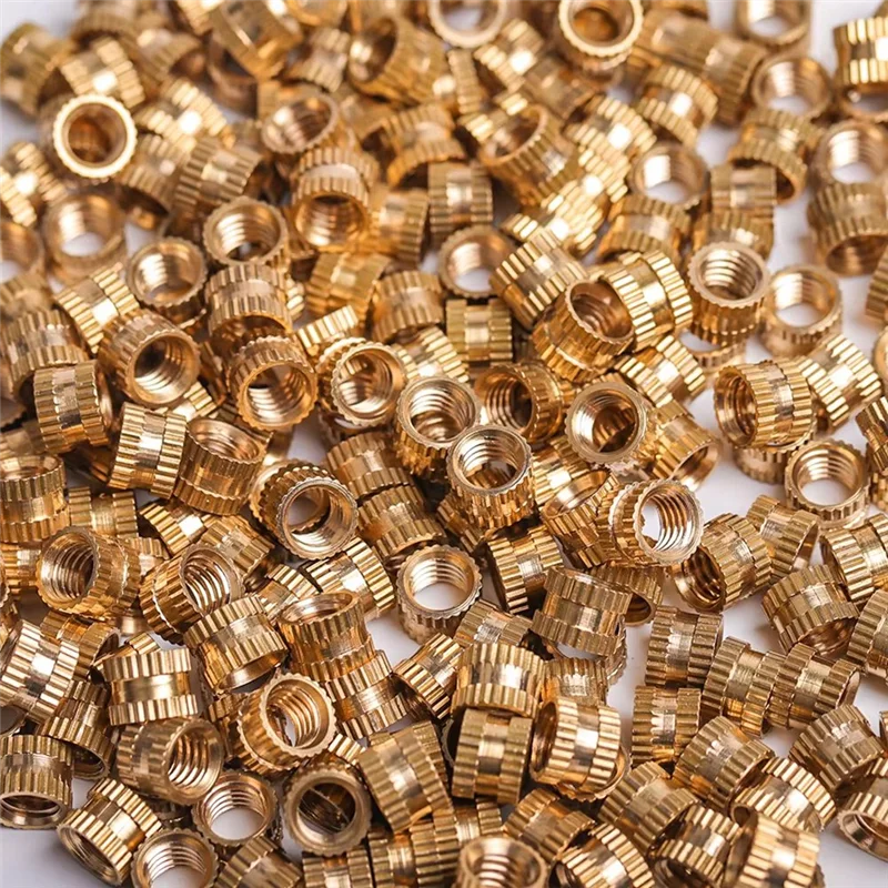 A13E-M6 M5  M3 M2.5 M2 Brass Heat Insert Threaded Knurled Nuts Double Twist Hot Melt Twill Nut 3D Printer Accessories