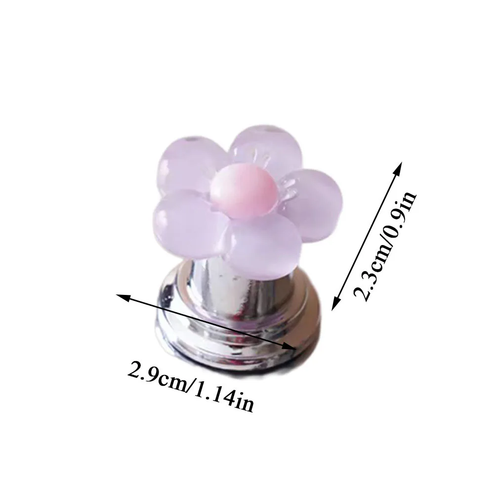 1 PC Bathroom Flower Shaped Toilet Press Tool Creative Toilet Press Button Press Push Switch Decor Switch Toilet Bathing Button