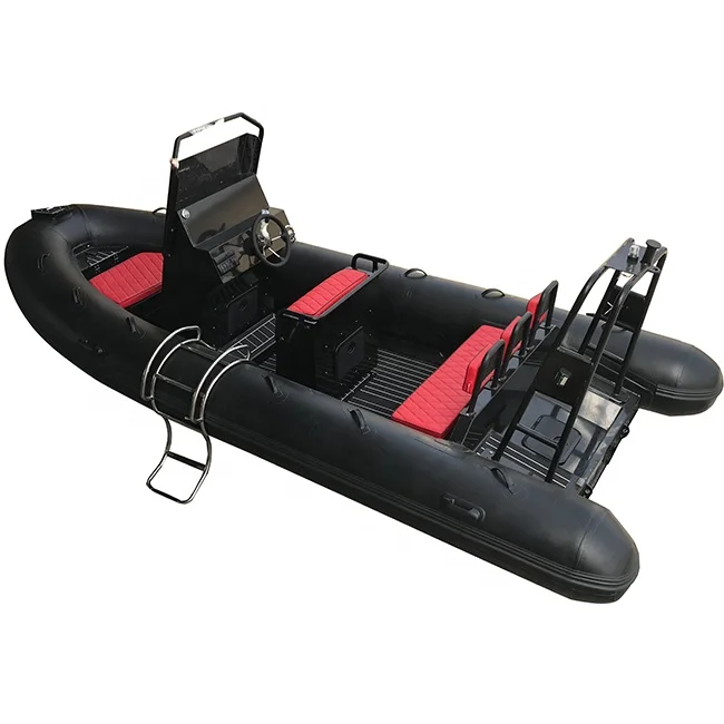 17ft 10 Capacity Luxury RIB 500 Rigid Hull Deep V Shape Oan PVC/Hypalon/Orca Aluminum RIB Rigid Inflatable Boats For Sale