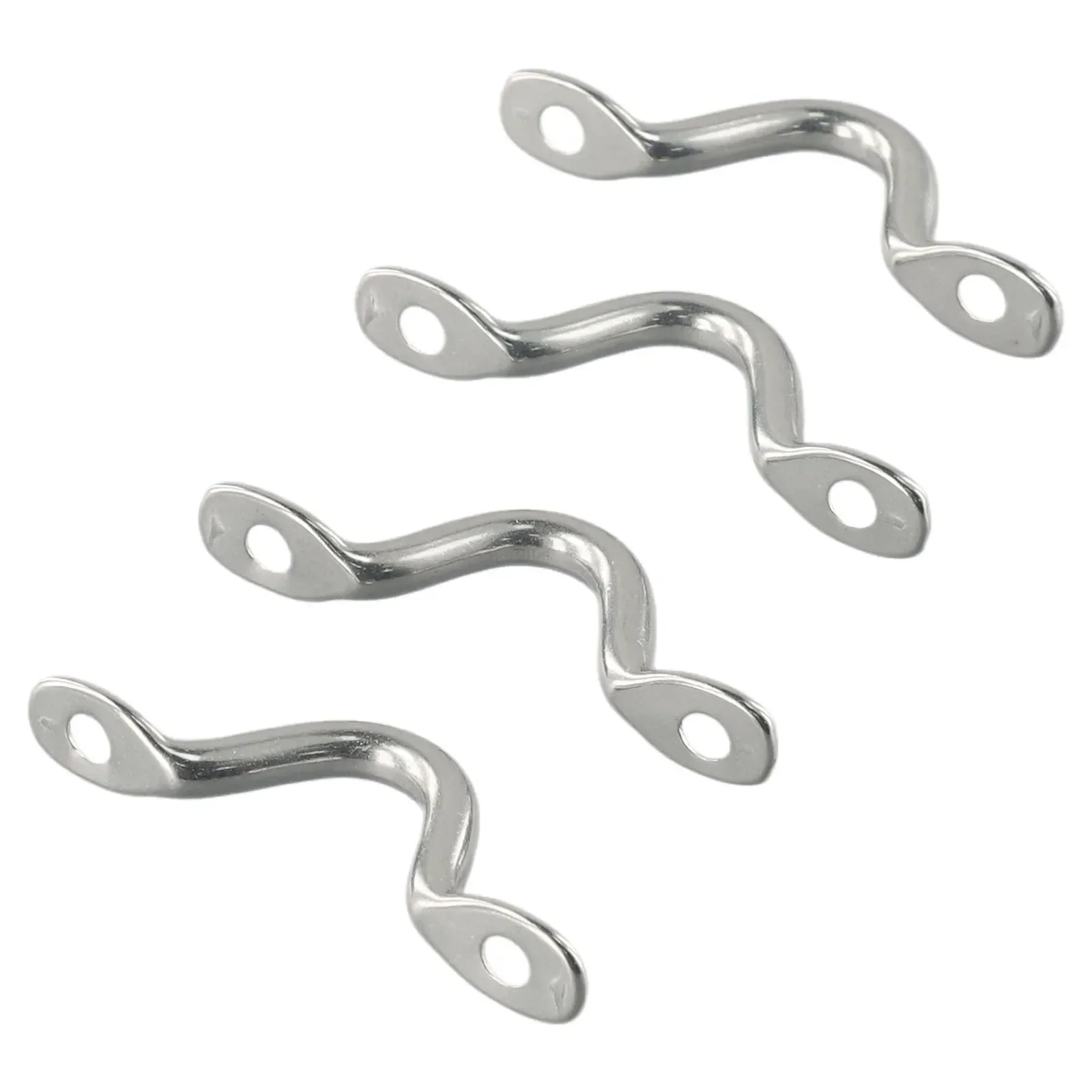 4Pcs 5mm Stainless Steel Wire Eye Strap Boat Marine Tie Down Hook Canopy For Boat Decks And Other Marine Applications Boat Parts
