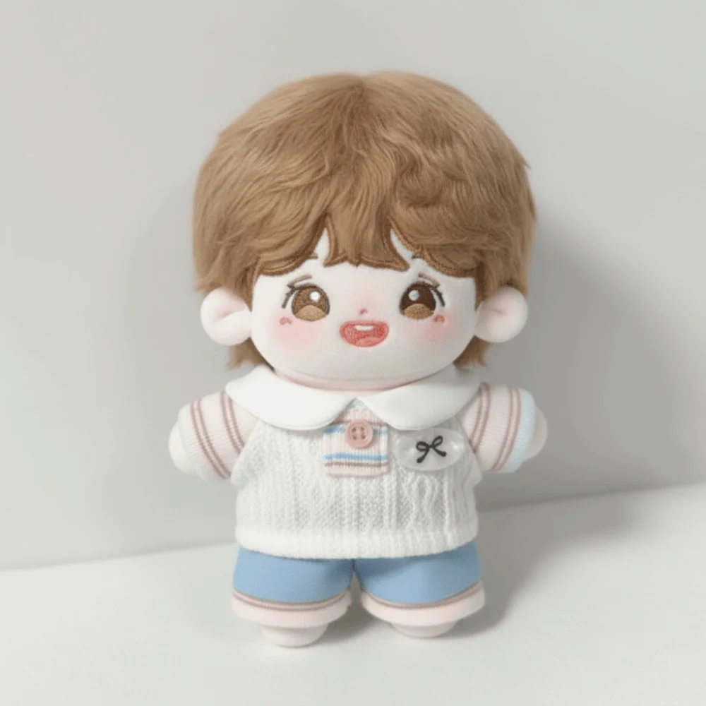 No Attributes Clothes T-shirt 10cm Cotton Clothes Shorts Preppy Style Clothes Outfit Suit Mini Dress Up Set 10cm Cotton