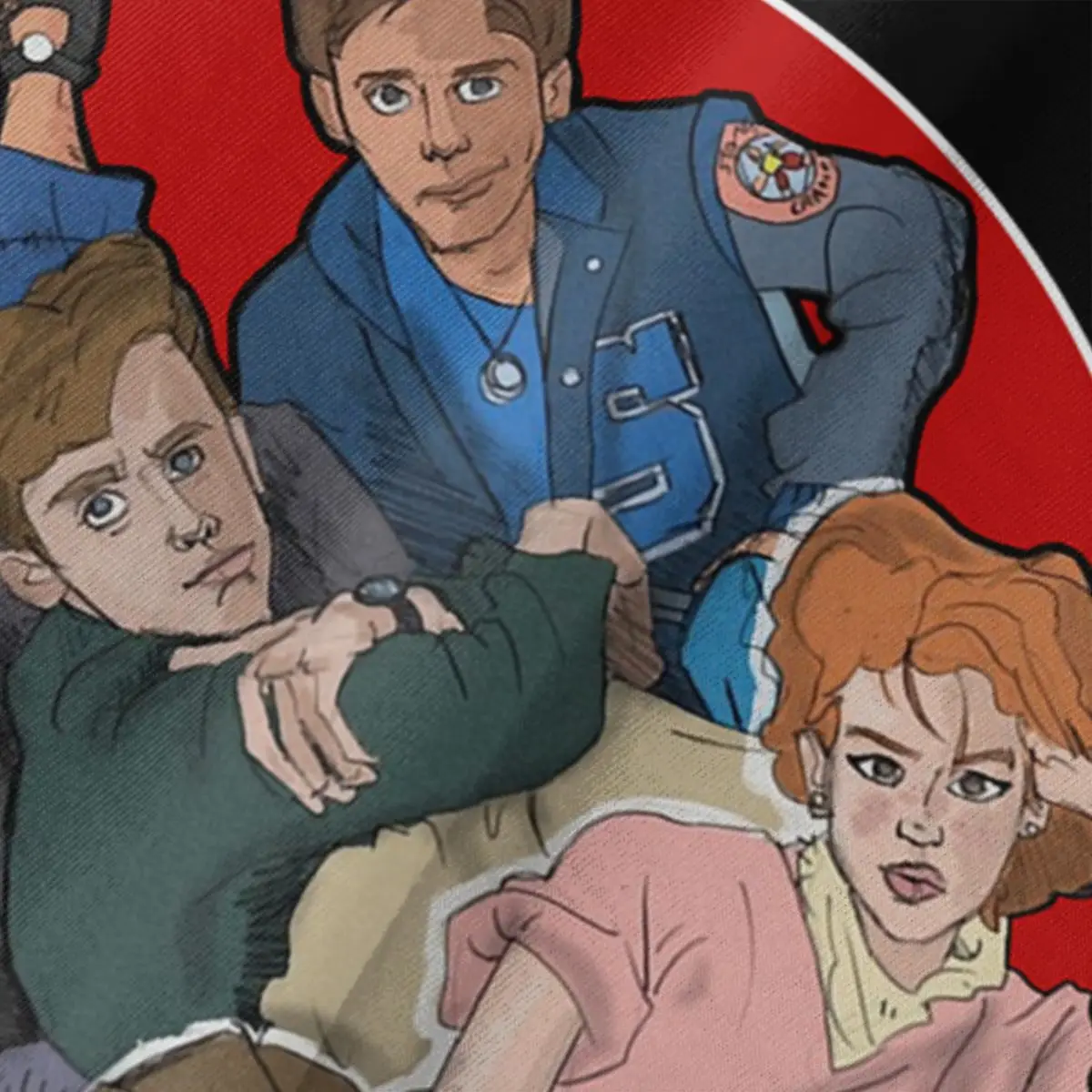 قميص رائع تصاميم الأفلام الجرافيكية في سن المراهقة شخصيات فنية رجالي مضحك الإفطار نادي تي شيرت رجالي 3XL أسود س الرقبة تي شيرت #3