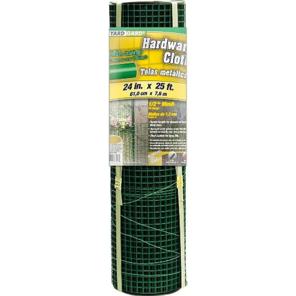

Green PVC Coated Flexible Mesh Fence 19 Gauge Easy Assembly Rust Resistant Ideal Property Lines Gardening Animal Control