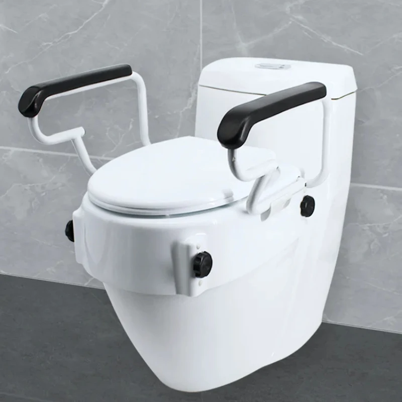 Toilet Booster Rehabilitation Elderly Toilet Handrail Pregnant Woman Toilet Stool Raised Seat Chair Height Adjustable