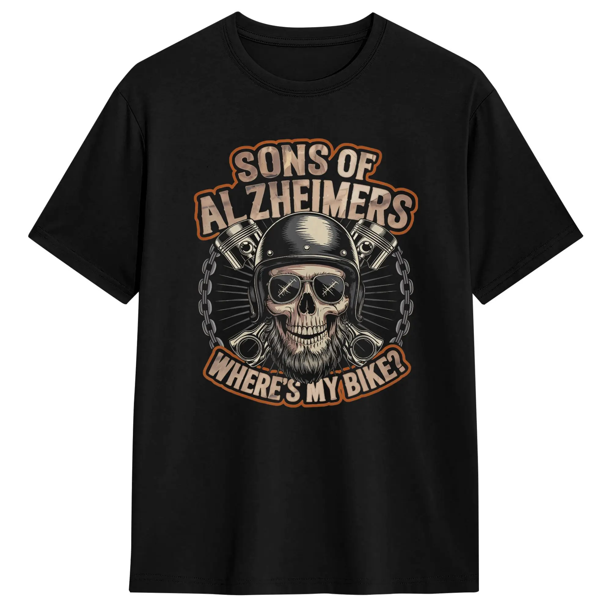 Sons of Alzheimer‘s Where’s My Bike Funny T Shirt Summer  100 Cotton T Shirts For Mens Harajuku Casual Tee Shirt Short Sleeve