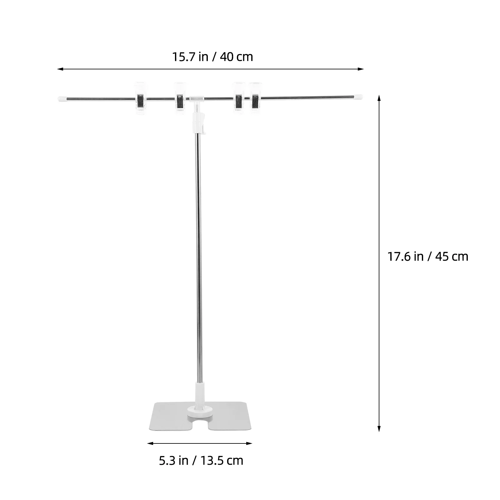 T-Shaped Poster Stand Adjustable Clips Desktop Advertisement Display Rack A4 A2 A4 Poster Hanger Advertising Stand