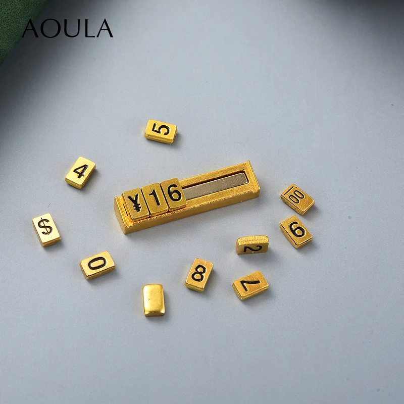 عرض السعر المغناطيسي مكعب رقم رسالة شارة السعر مكعب كتلة قابل للتعديل الدولار حامل الإطار التسمية لعلامات متجر بيع بالتجزئة للمجوهرات