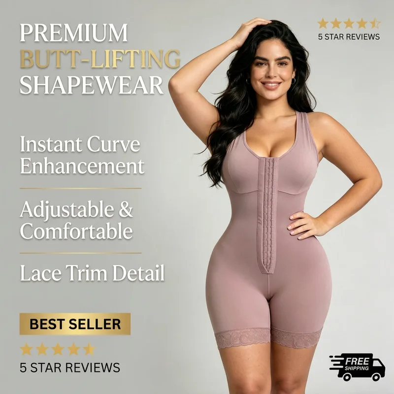 High Waist Body Shaper Tummy Control Butt Lifter Seamless Shapewear Corset Hook Closure Slimming Underwear For Women
