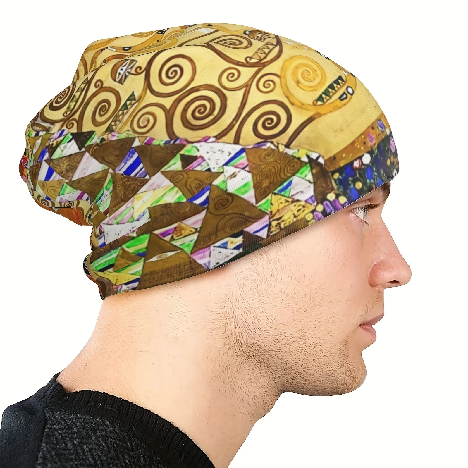 Hat Tree Of Life Stoclet Frieze Fashion Caps For Men Women Gustav Klimt Oil Paniting Skullies Beanies Ski Caps Cotton Bonnet Hat