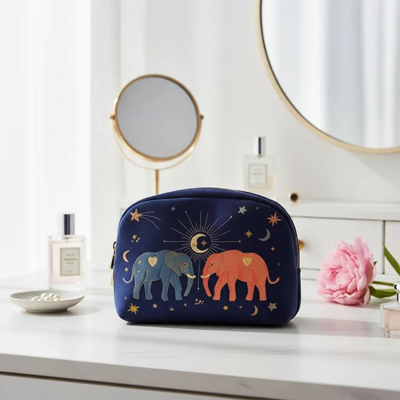 

Бархатная Т-образная косметичка с сумкой для хранения с рисунком животных, предметы первой необходимости, необходимая для путешествий, сортировка косметичек Arti