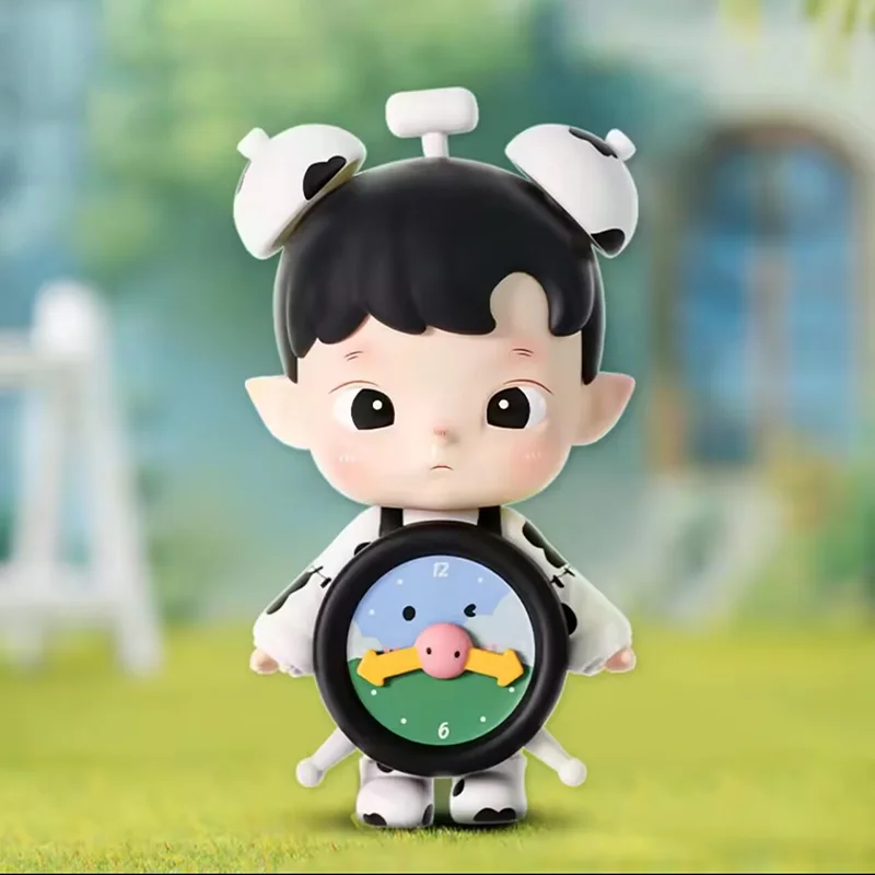 Genuine Hacipupu Cow Alarm Clock Limited Edition Anime Figure Cute Doll Action Figure Collection Model Kid Toy Birthday Gift