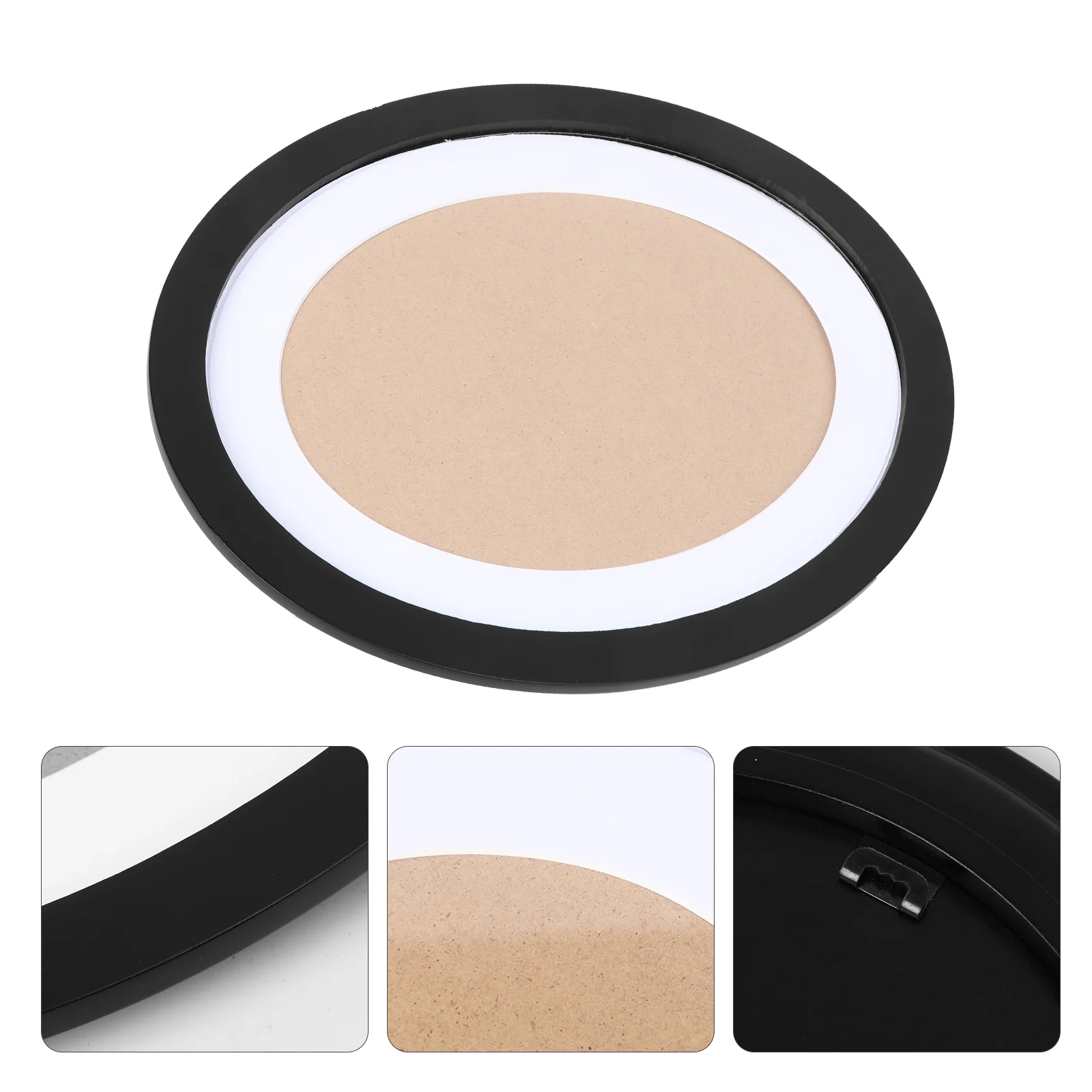 

10 Inch Home Decorating Tool A4 Frame Decorate Photo Bamboo Oval Wooden Picture Wall Hanging Decoration Office Black Frames