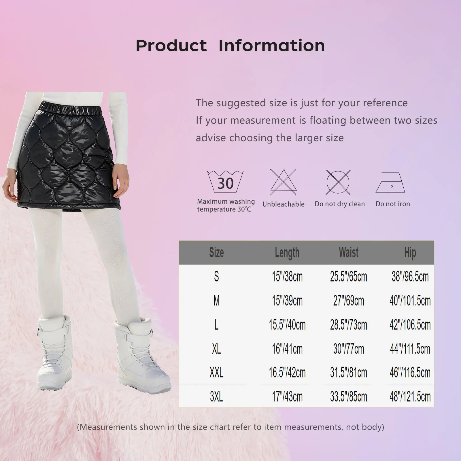 Women Waterproof Warm Padded Skirt Quilted Puffer Skirt Elastic Waistband A-line Miniskirt for Club Hiking Windproof Warm Skirt