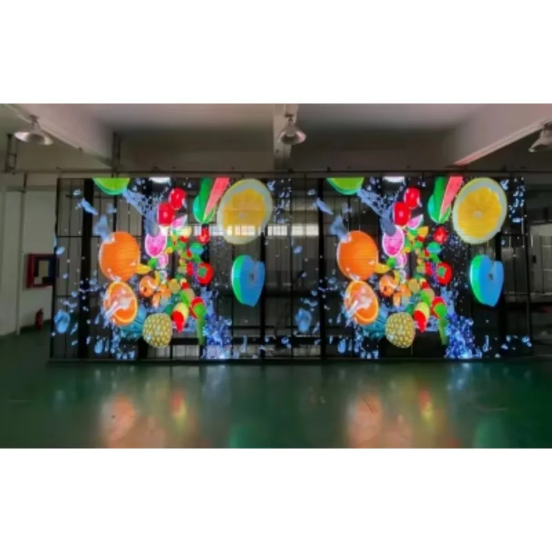 Transparent LED Video Wall for Shop Glass Window | P3.9-7.8 Pixel Pitch, 2200cd Outdoor Visible, High Transparency Display view 4