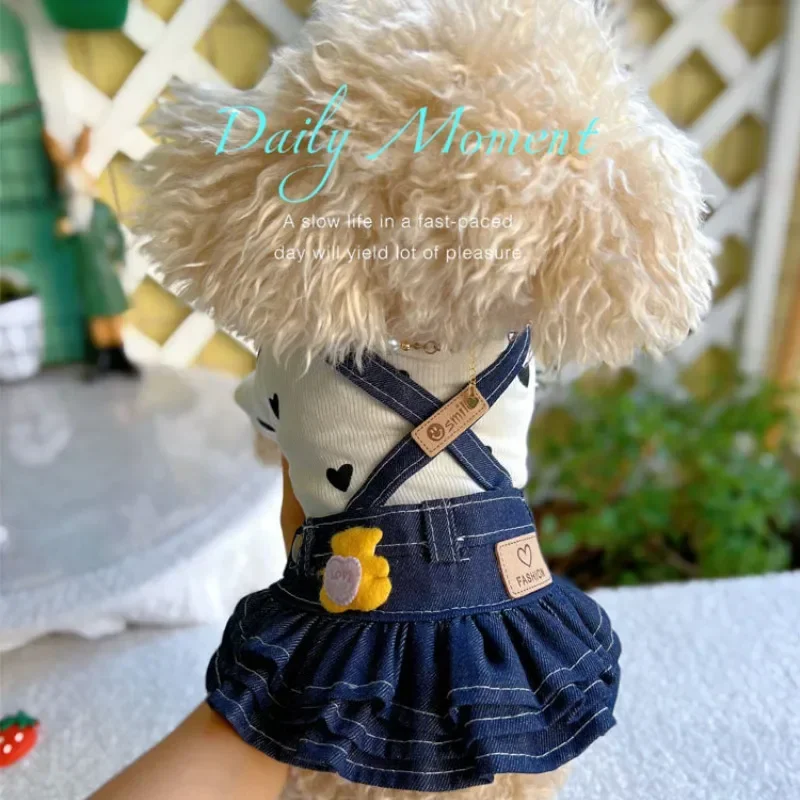 Cat Puppy Small Dog Clothes Skirt T-shirt Yorkshire Terrier Pomeranian Shih Tzu Maltese Poodle Bichon Schnauzer Clothing Dress