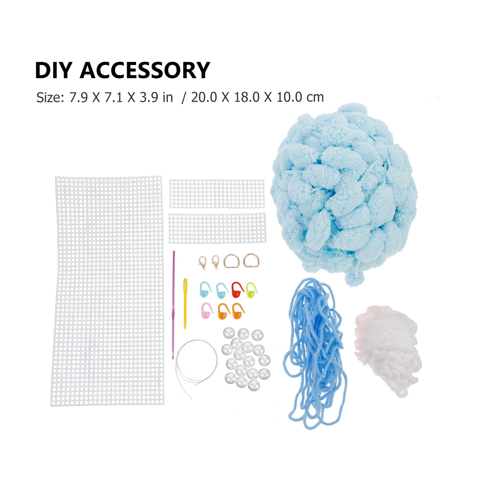 

SOIMISS 1 Set Crochet Bag Maker Kit Tools Polyester Weaving Accessories Craft Supplies for Handmade Bags
