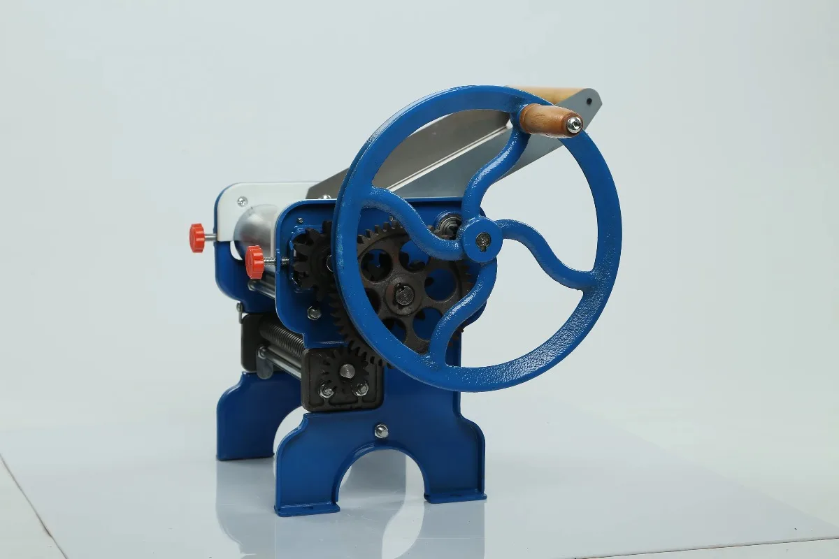 Máquina Manual para aplanar fideos, máquina para hacer Pasta para uso doméstico, para hoteles, tiendas de comida con rodamiento para masa de Pizza, 180-4FXZC