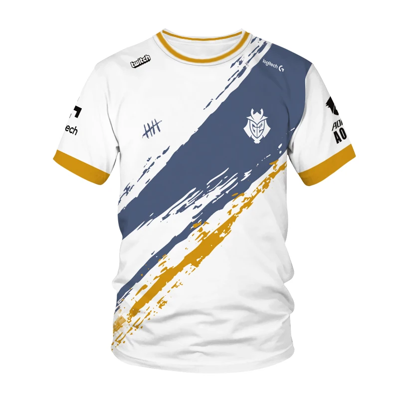 G2 Spain Team Jersey G2 E_sports Supporter T_shirt League Of Legends Game G2 E_sports Team Uniform J