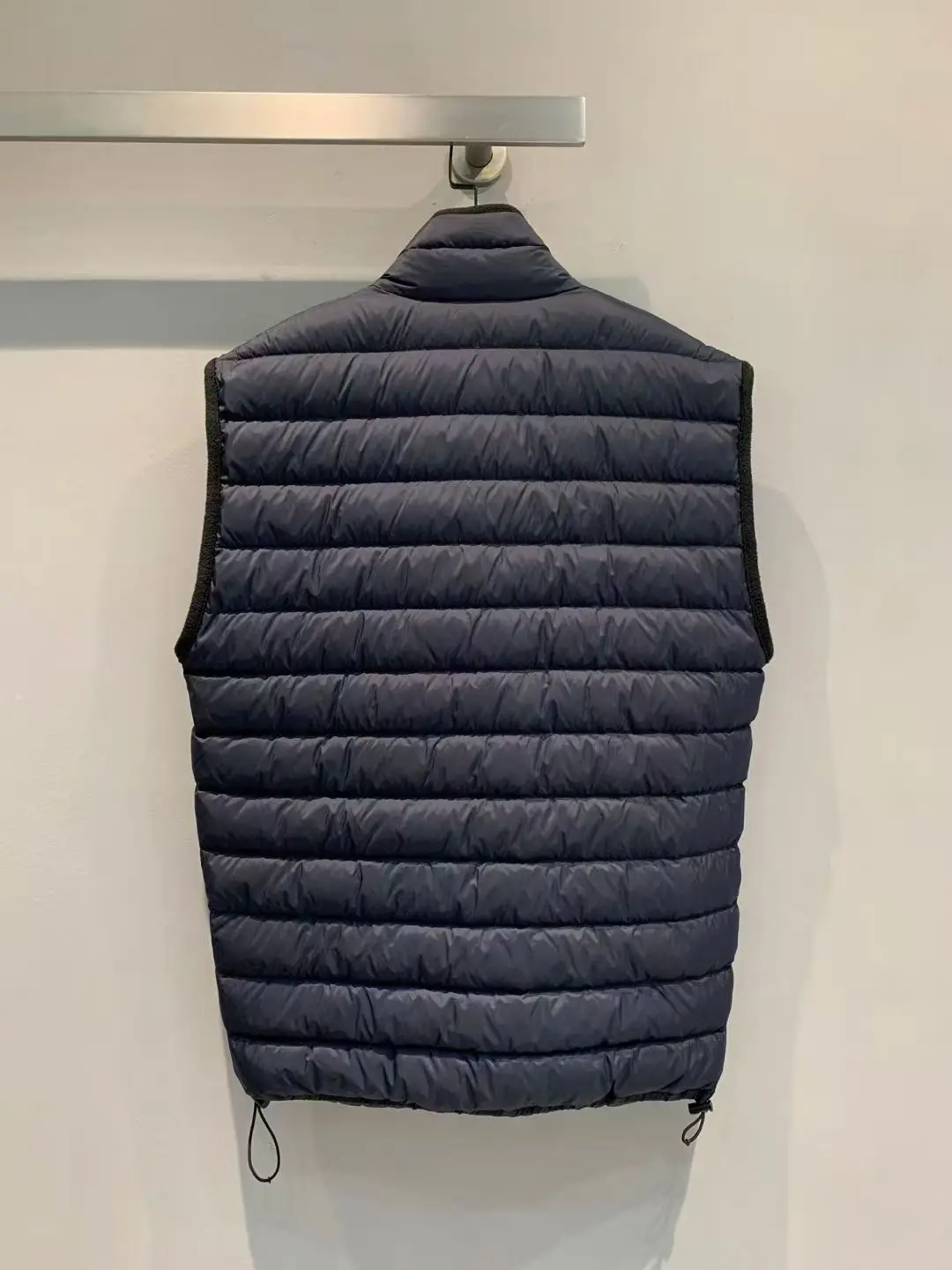 

Winter new elegant retro stand up collar versatile stand up collar zipper with quilted down vest jacket women's clothing