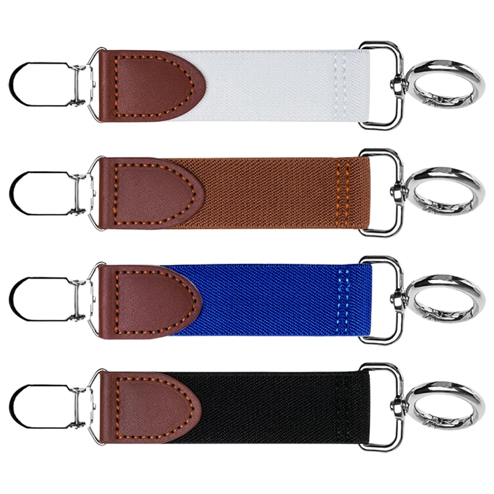 

4 Pcs Clip Lightweight Portable PU Holder for Travel Women Accessories Polyester Gadgets Hat Clips For Handbags Sun Hat Handbags