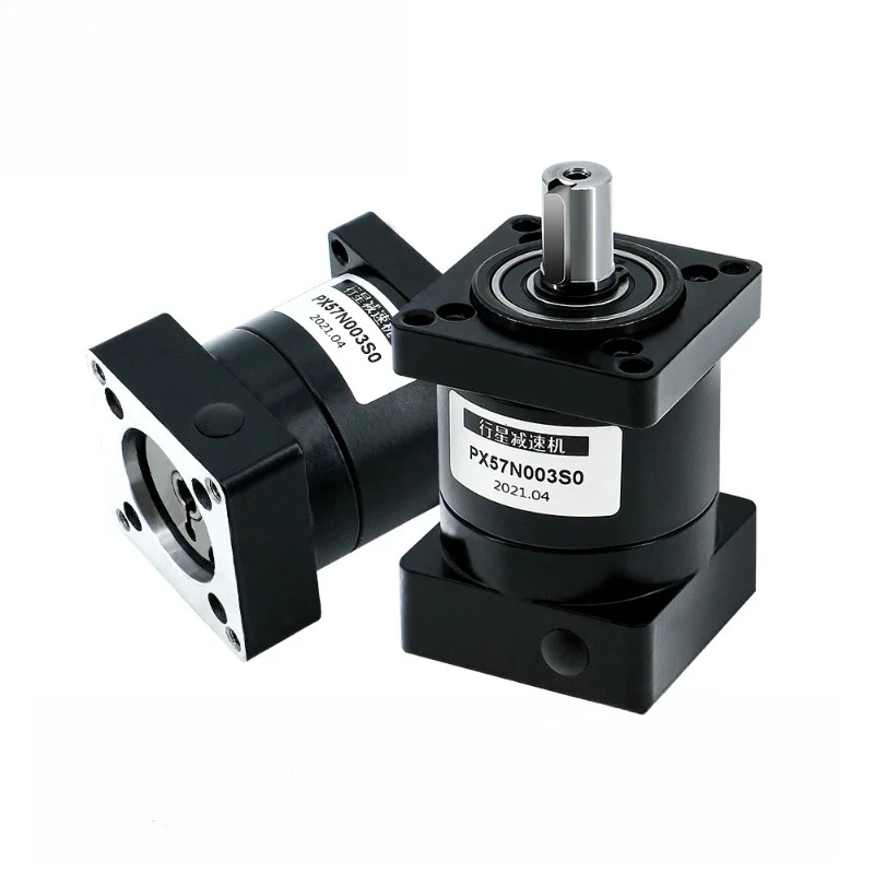 Planetary Reducer PX57 Ratio 4/ 6/ 10/ 16/ 24/ 36/ 64/ 96/ 100/ 216 Max 40N.m Suit For Nema23 57 Stepper Motor