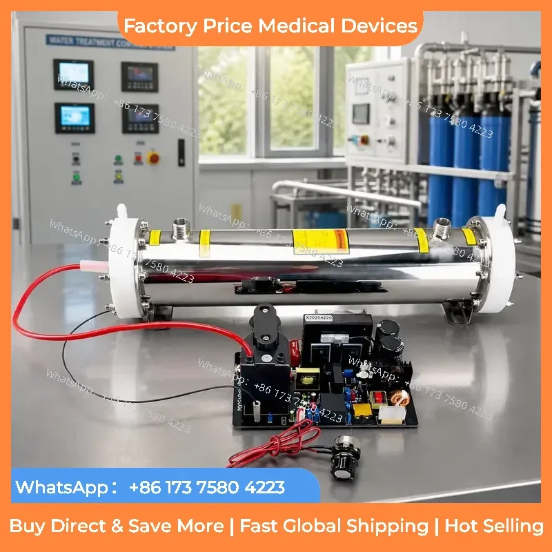 2026 Industrial 30g/h Quartz Ozone Tube Kit with Adjustable Power Supply for Air Water Treatment fastshipping