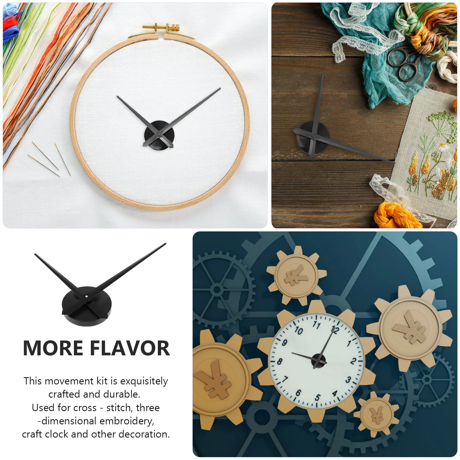 

1Set Clock Movement Kit Exquisite Silent Design Precise Timekeeping Easy Installation Household Clock Part Professional