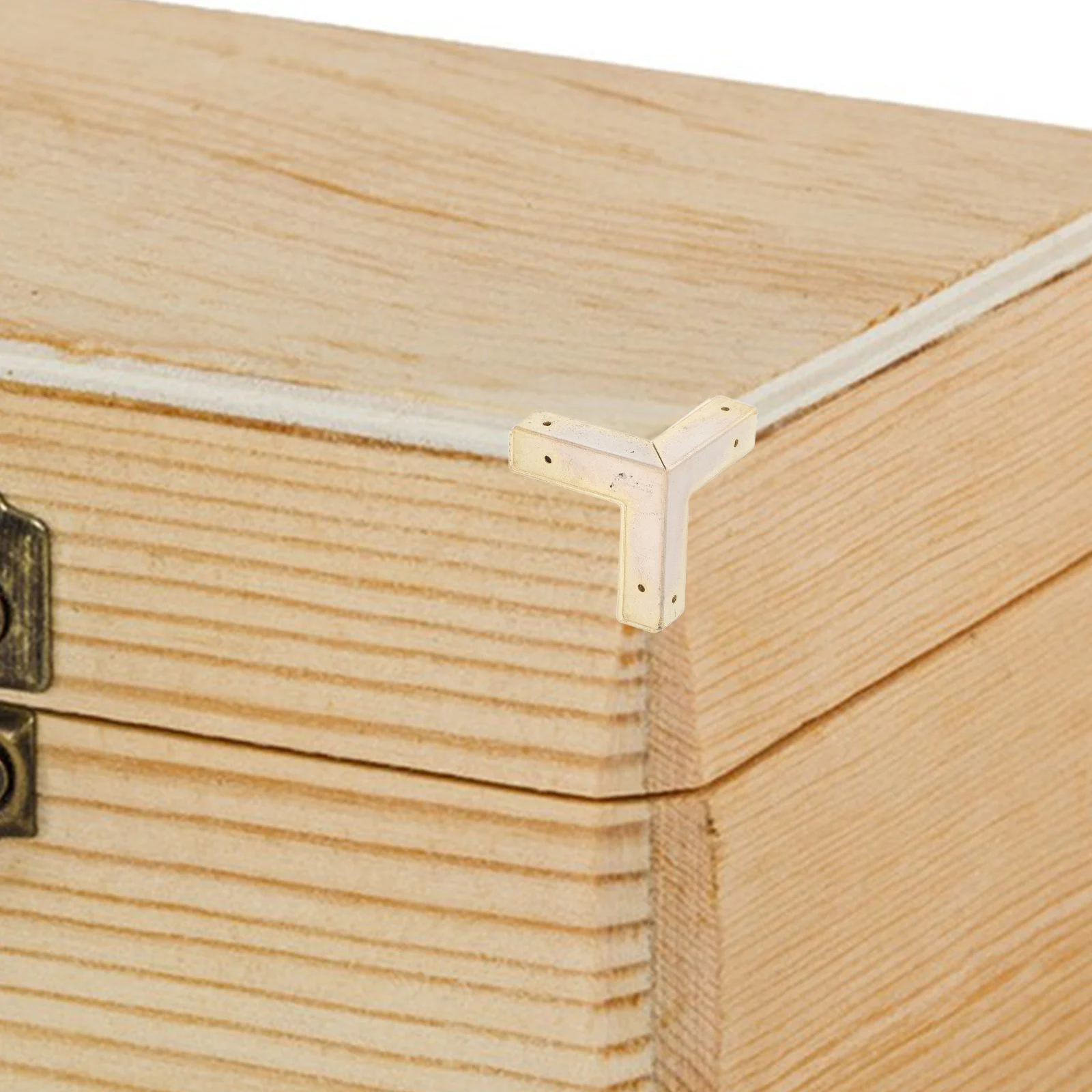 

4 шт., железная деревянная коробка, угловые защитные приспособления, прочная защита для стола, декоративная фурнитура для хранения, транспорт