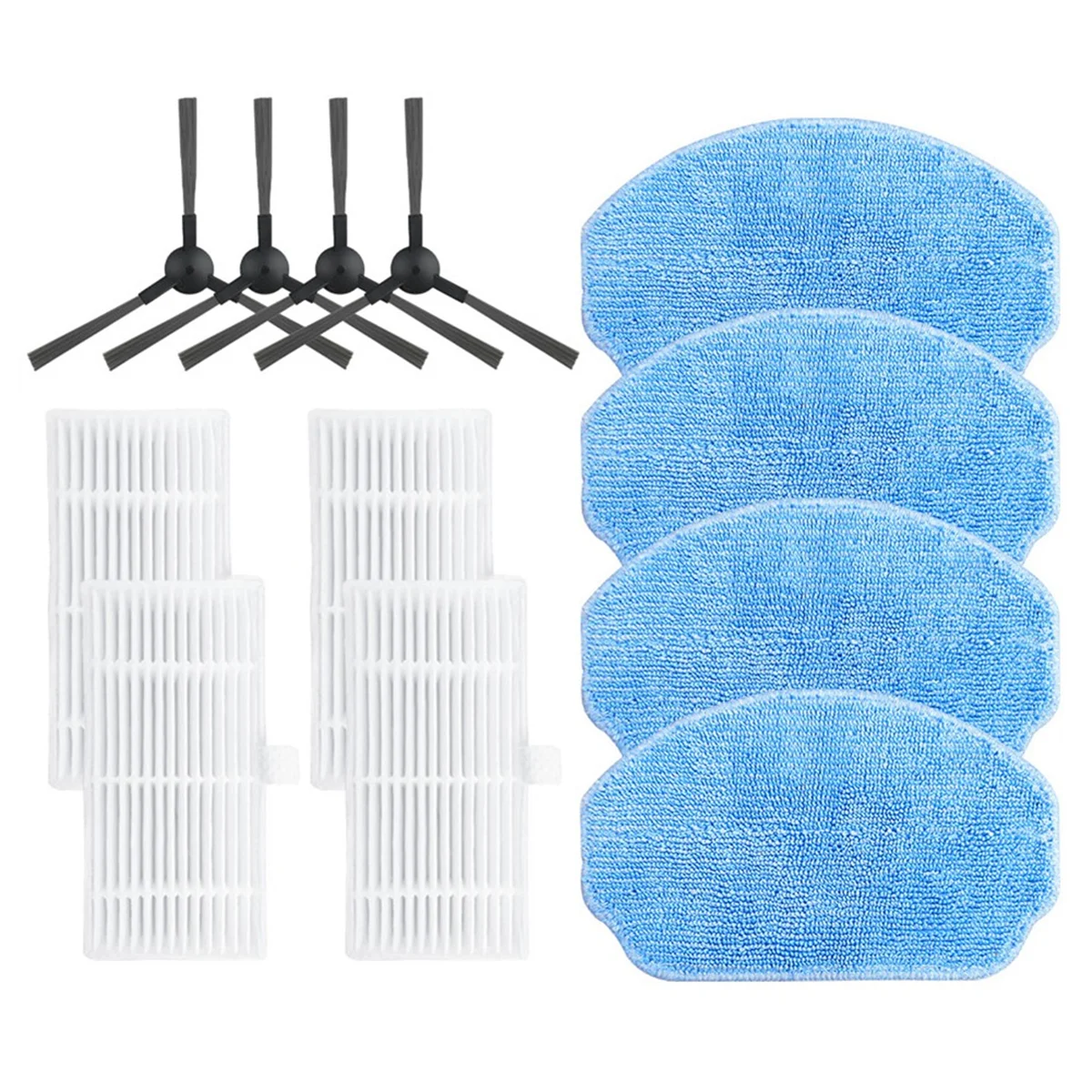 Compatible for VCR04W Side Brush Hepa Filter Mop Cloths Rag Robot Vacuum Cleaner Accessory Spare Part