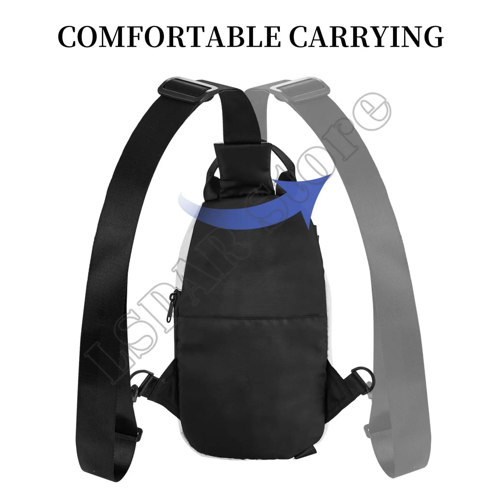 Greek Amulet  Evil Eye Lucky Charm Sling Modern Chest Bag Hiking Running Sling Bag School Graphic Crossbody Bags Backpack Hiking