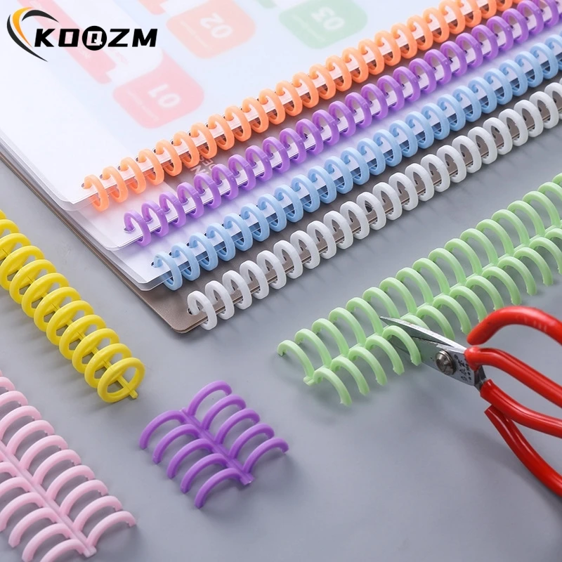 10PCS/LOT Album Binder 30 Holes Circles Ring Loose-leaf Book Album Binder Spiral Binding Clips Random  Color
