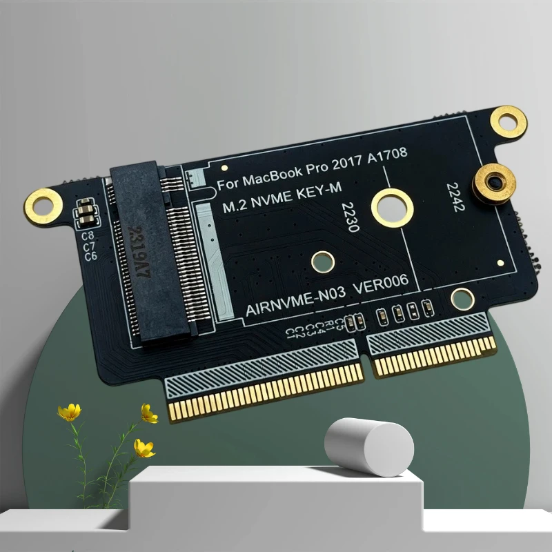 NEW NVMe PCI Express PCIE to M2 SSD Adapter Support 2230/2242 Key-M NVME M.2 SSD Converter for Macbook Pro 2016 2017 A1708 Model