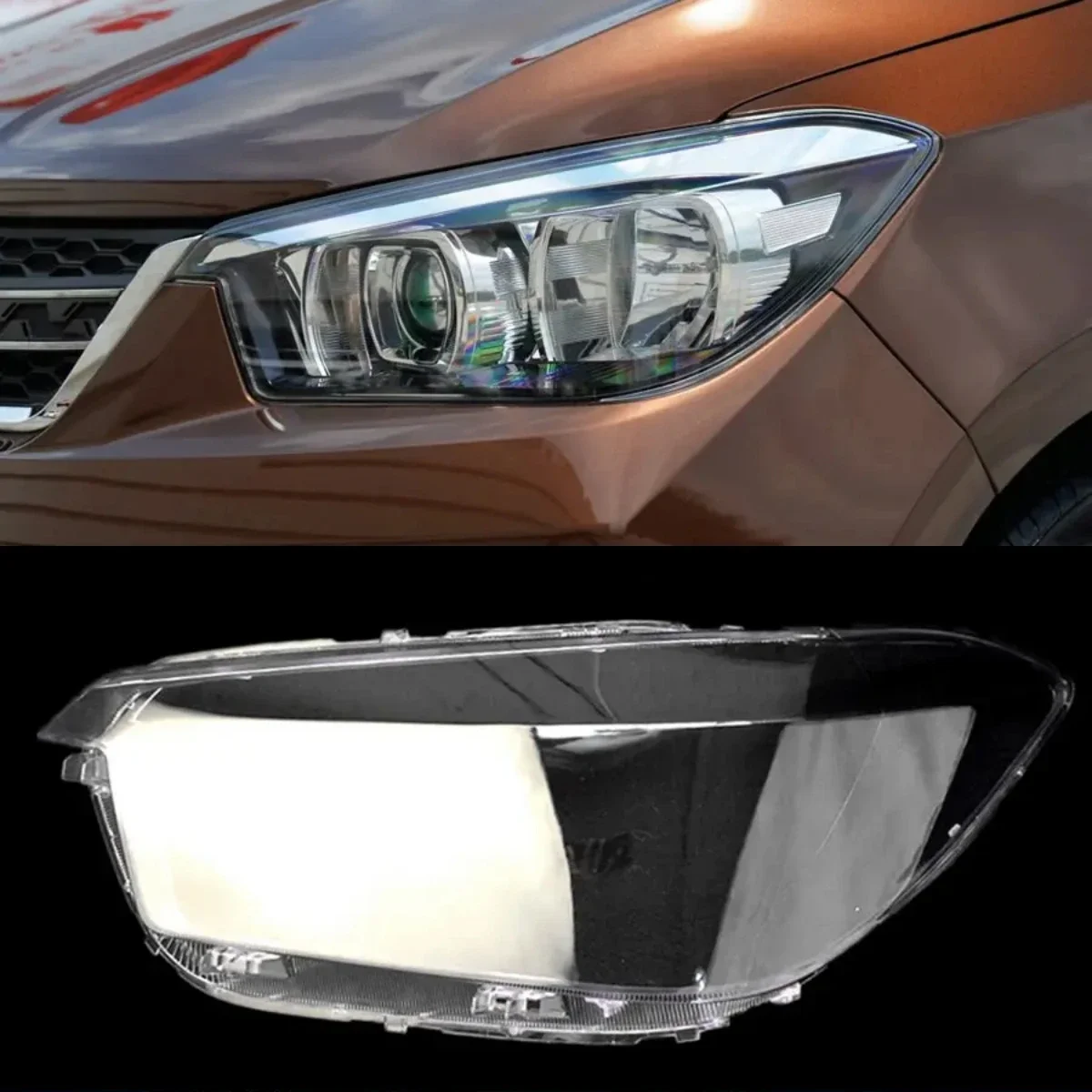 

For Wuling Hongguang S1 Front Headlight Cover Shell Headlamps Lampshade Lens Replace Original Lampshade Plexiglass 2016