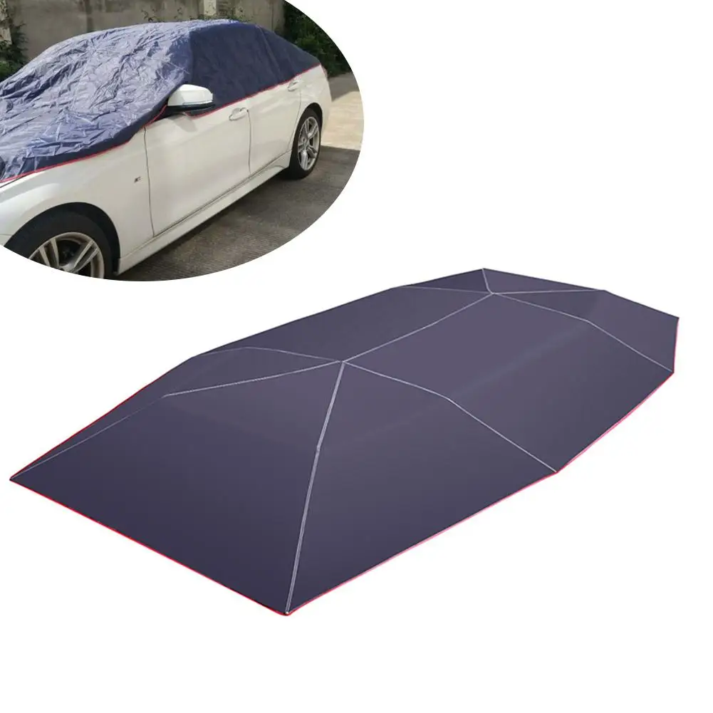 

4.2x2.1m Car Summer Sunshade Umbrella Fully Automatic Summer Canopy Shed Control Sunscreen Roof Cover Folding Remote Portab P0N5