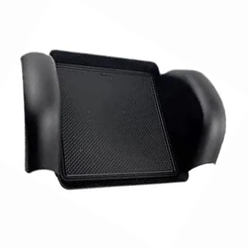 Central Control Tray Black Car Storage Box Non-Deformable Quick Installation Reliable Use Car Interior Storage