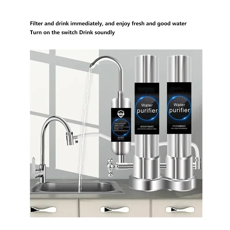 Elettrodomestici Depuratore d'acqua Per uso domestico Bere diretto Desktop Ultrafiltrazione Depuratore d'acqua Steve Filtro per rubinetto da cucina