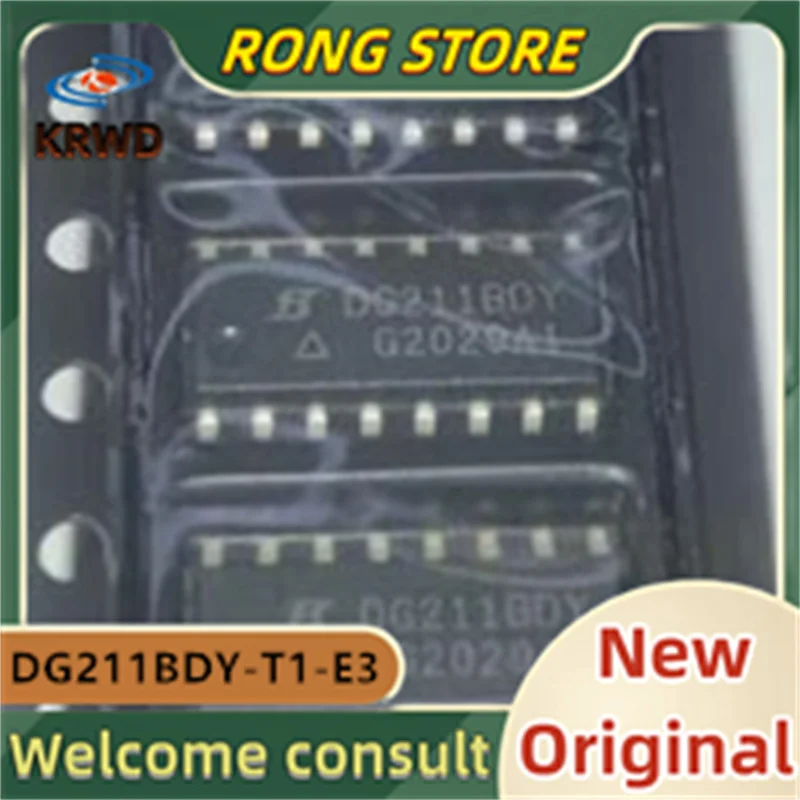 (10PCS) DG211BDY DG211BDY-T1-E3 DG211 SOP-16  New and Original Chip IC