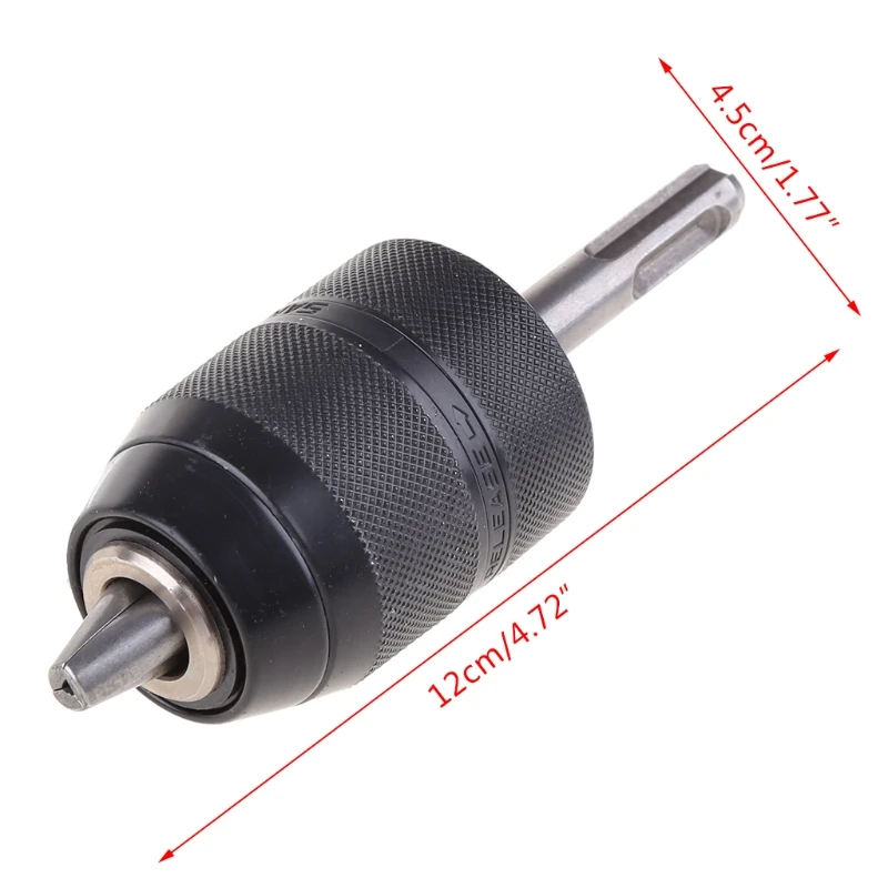 Neues Bohrfutter mit hoher Spannkraft, Ganzmetall-Bohrfutteradapter, SDS-Plus-Schaft, Mehrzweck-Bohrfutter für die Industrie